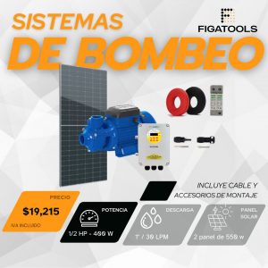 Kit de bombeo solar Kolosal AP | 1/2 HP | 1"