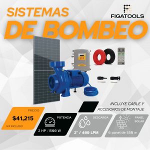 Kit de bombeo solar Kolosal CFP | 2 HP | 2"