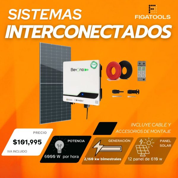 Kit solar Interconectado Connera | 6 kwh